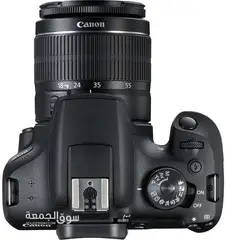 كاميرا للبيع CANON EOS 2000D مستعملة كسر زيرو الكرتونة جميع مشتملاتها